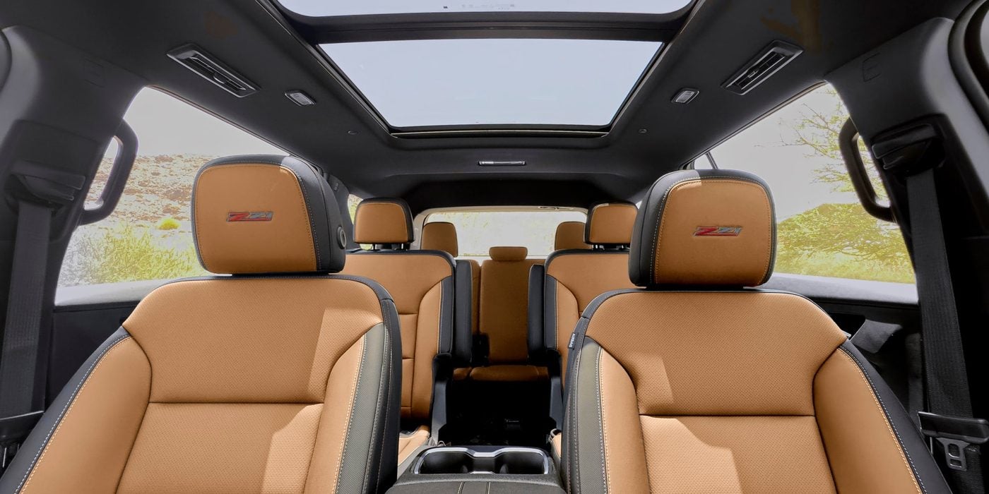 2026 Chevy Traverse interior with the 17.7-inch center touch-screen