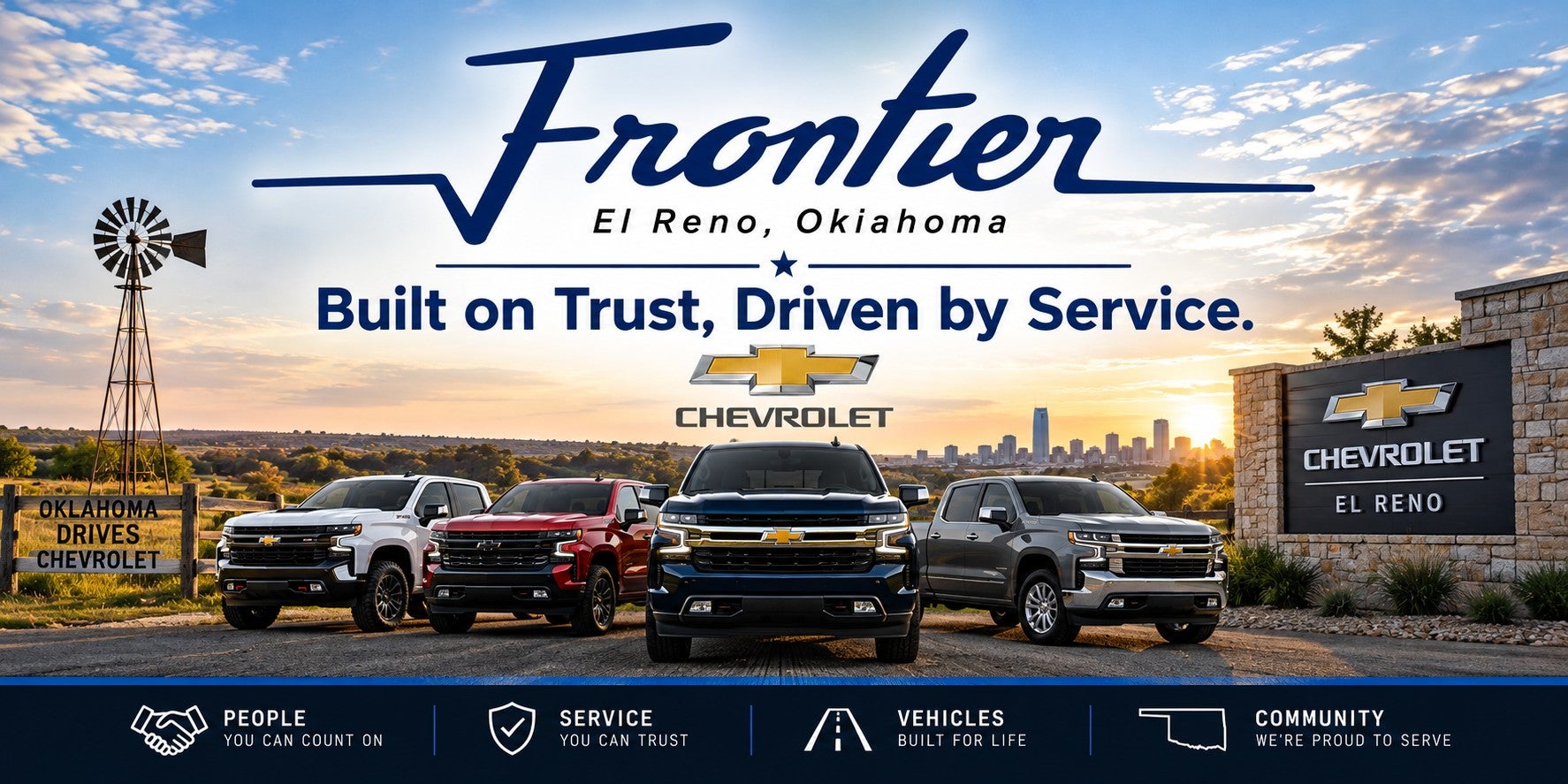 Chevrolet Silverado Line up in El Reno Oklahoma