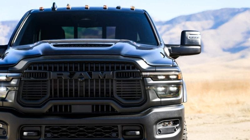 Front of a 2027 Ram 2500 Rebel with roof clearance lamps; Ram 2500 financing at Ross Downing CDJR in Hammond, LA