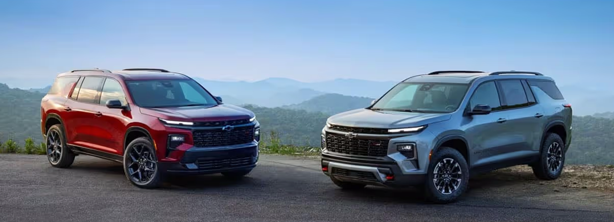 Traverse LT on left and Traverese Z71 on right