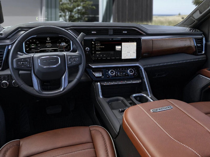 Interior of GMC Sierra