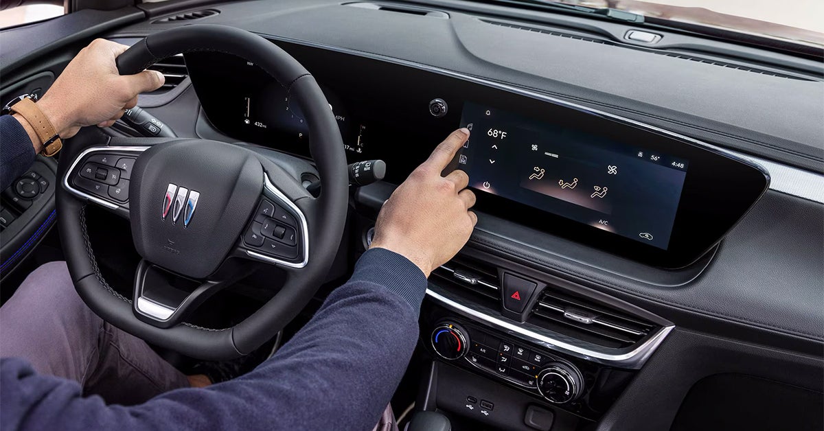 2025 Buick Encore gx interior dashboard and steering wheel