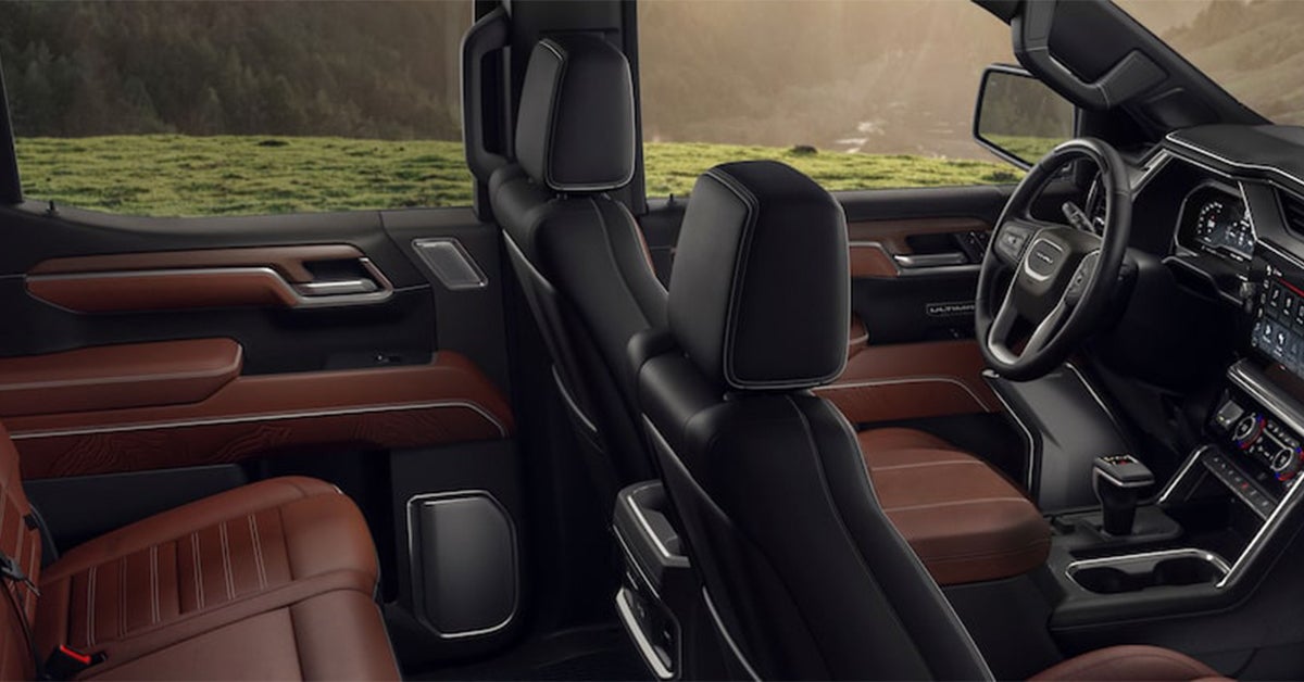 2025 GMC Sierra 1500 interior cab and rear seating