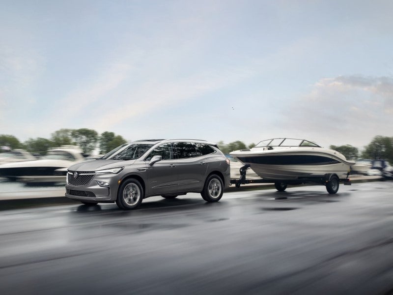 Buick SUV Towing Boat