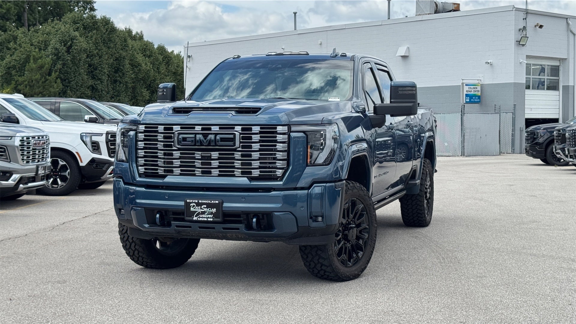2026 GMC Sierra 2500 HD Denali Ultimate in Downpour Metallic, customized by Dave Sinclair Customs