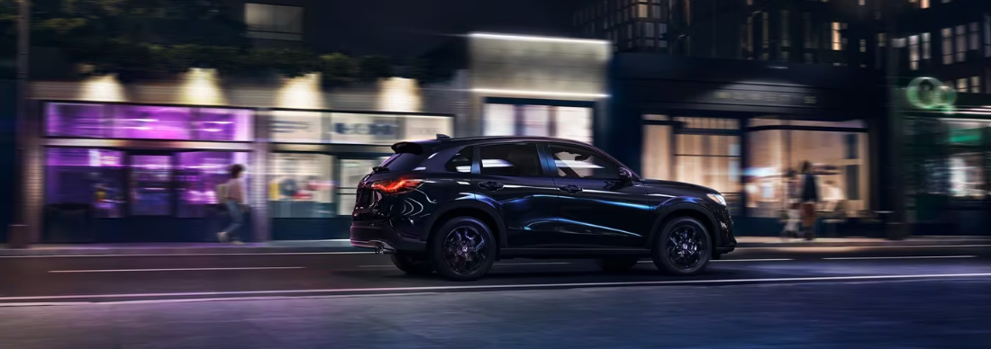 Honda SUVs driving at night