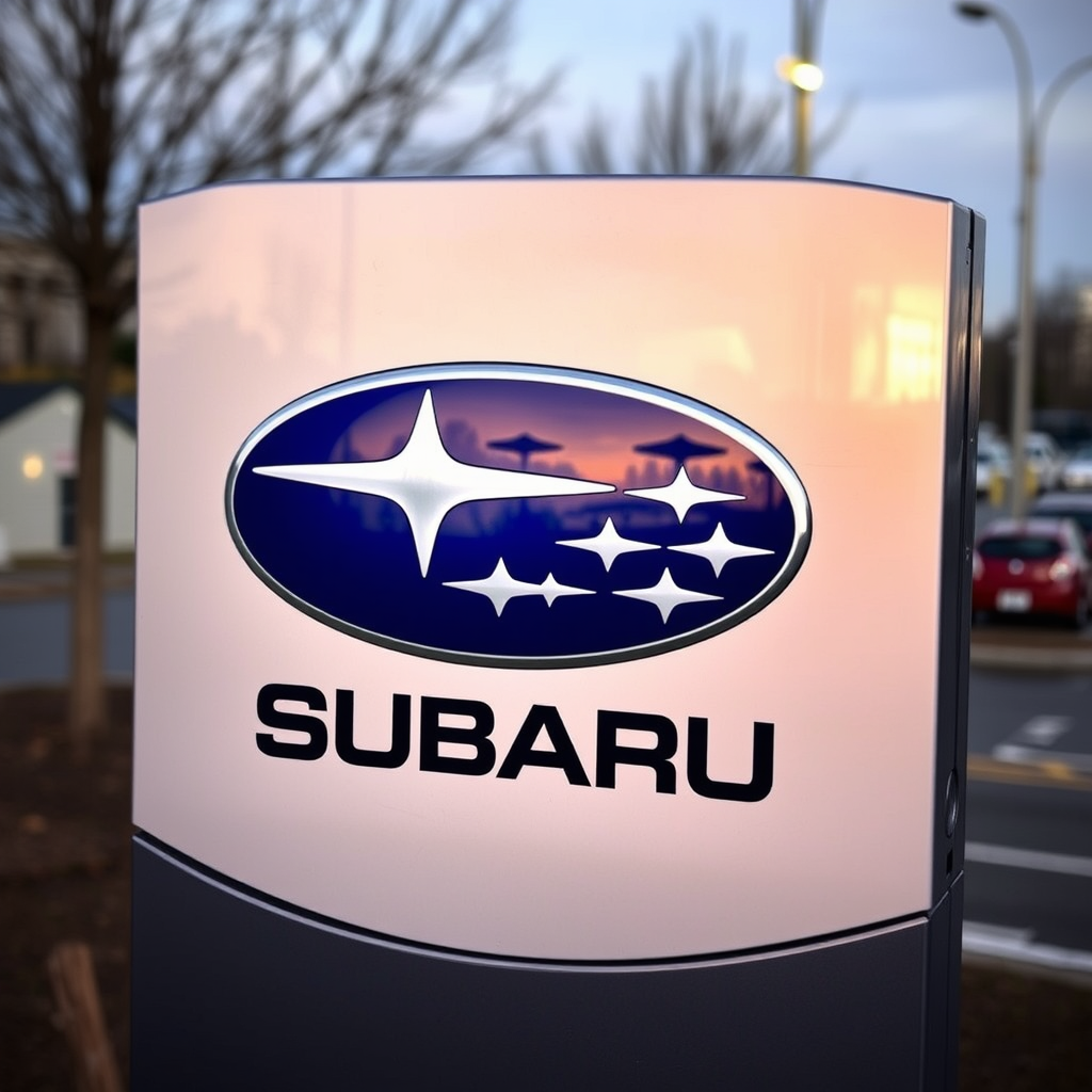 Subaru sign
