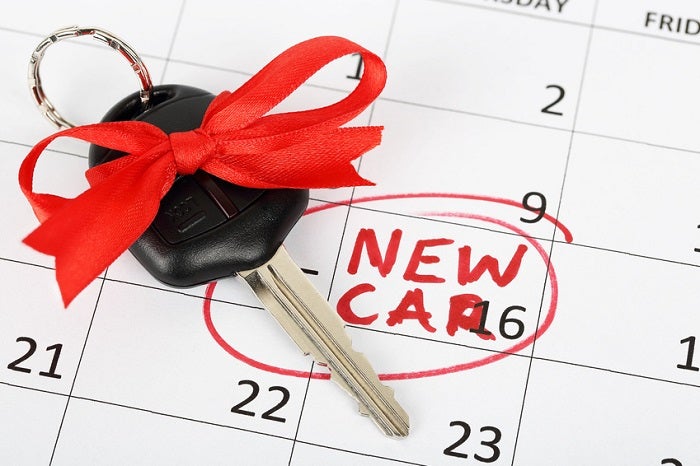 Car key in a ribbon from INFINITI lease deals