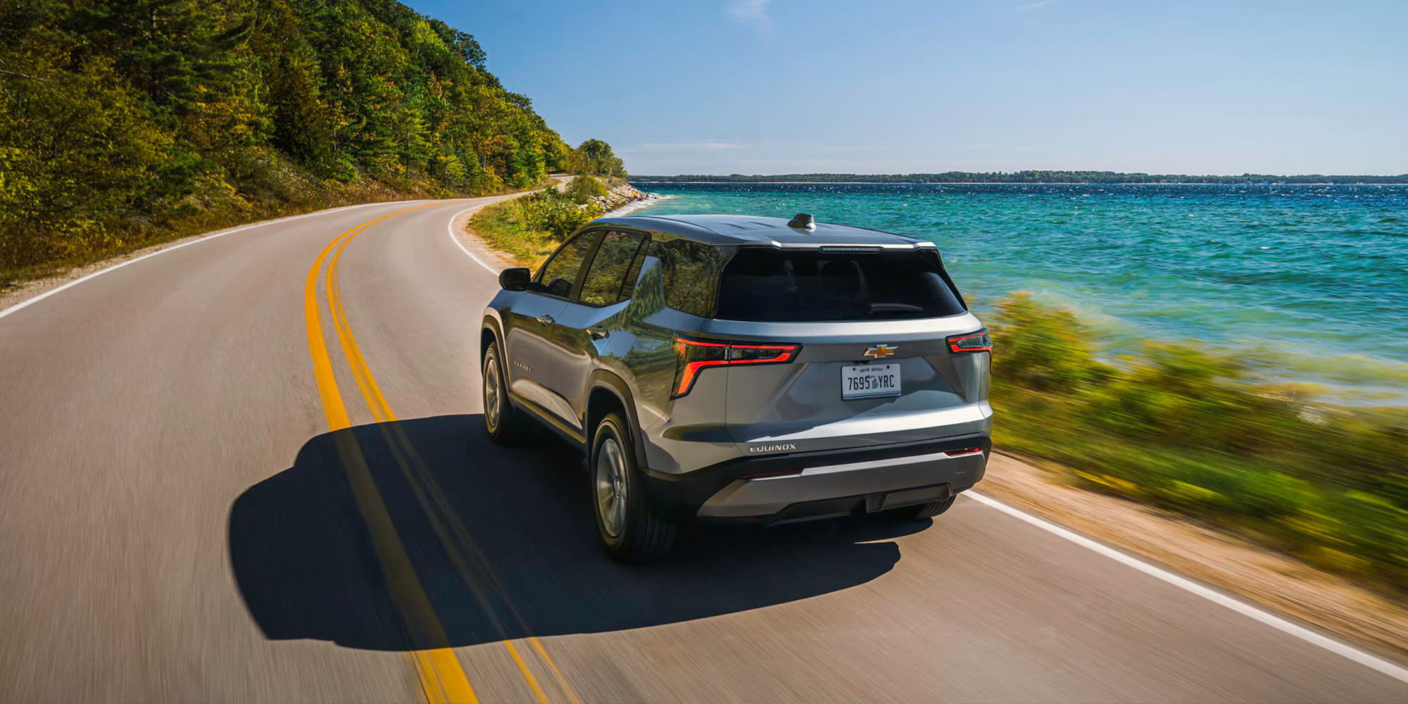 The 2026 Chevrolet Equinox on the road