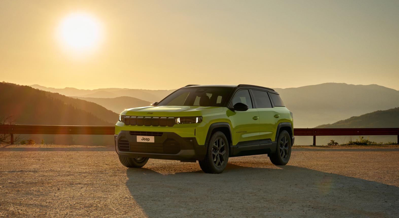 2026 Jeep Compass overlooking the mountains near Logan Canyon, showcasing Jeep capability and adventure-ready design in northern Utah.