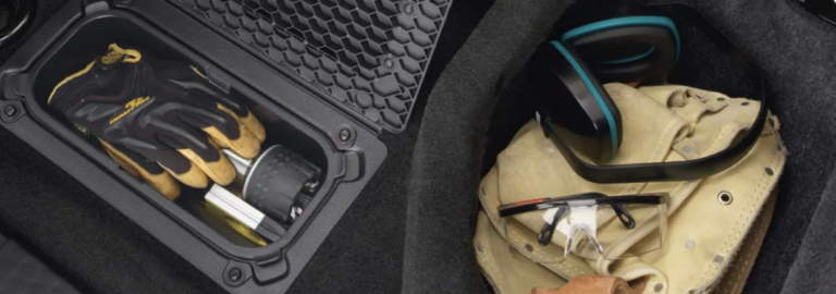 interior storage of a Dodge Ram 1500 Classic