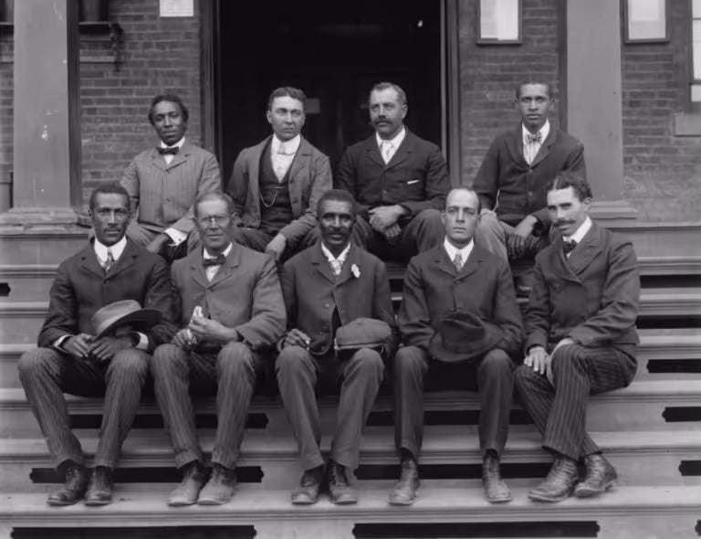 historical photo of African Americans in the auto industry