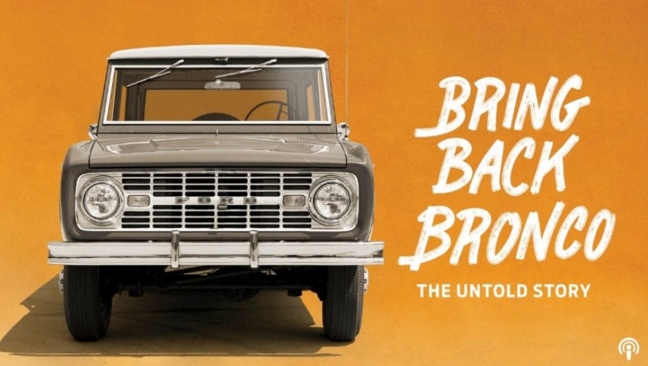 Bring Back Bronco podcast advertisement