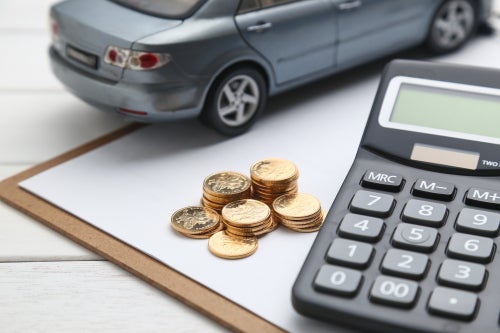 Calculator and coins