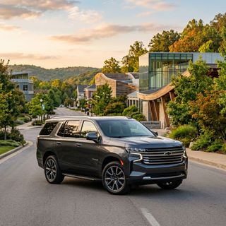 2026 Chevy Tahoe driving from Rogers to Springdale AR