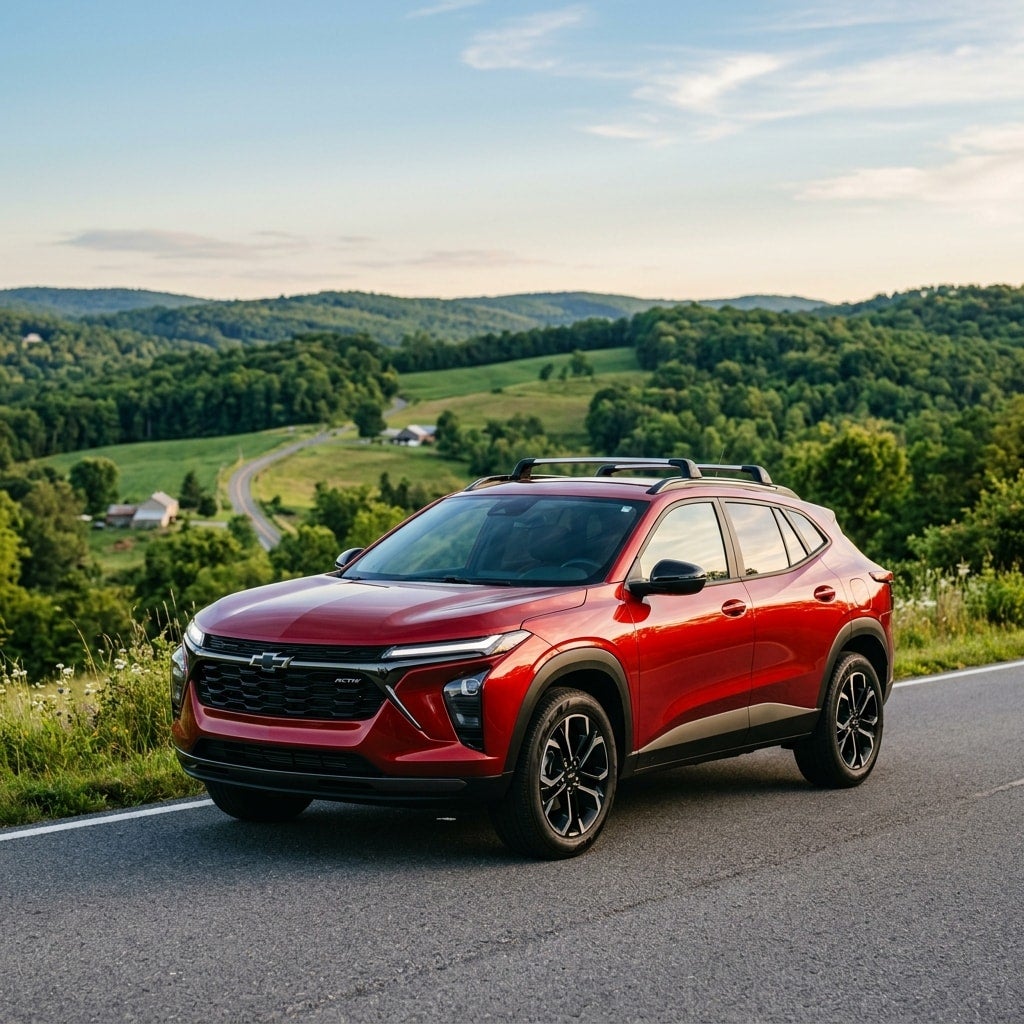 2026 Chevrolet Trax ACTIV on a road in reading pa