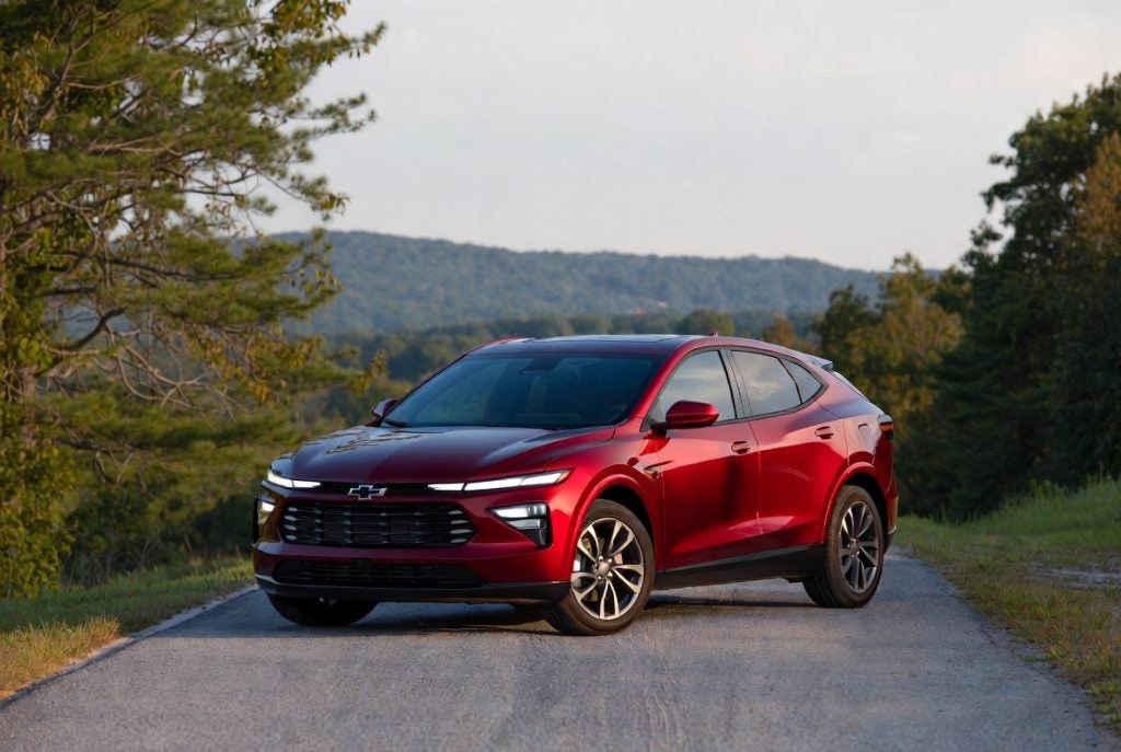 2026 Chevrolet Blazer on a scenic rural road in Berks Reading PA near Rt 222.jpg