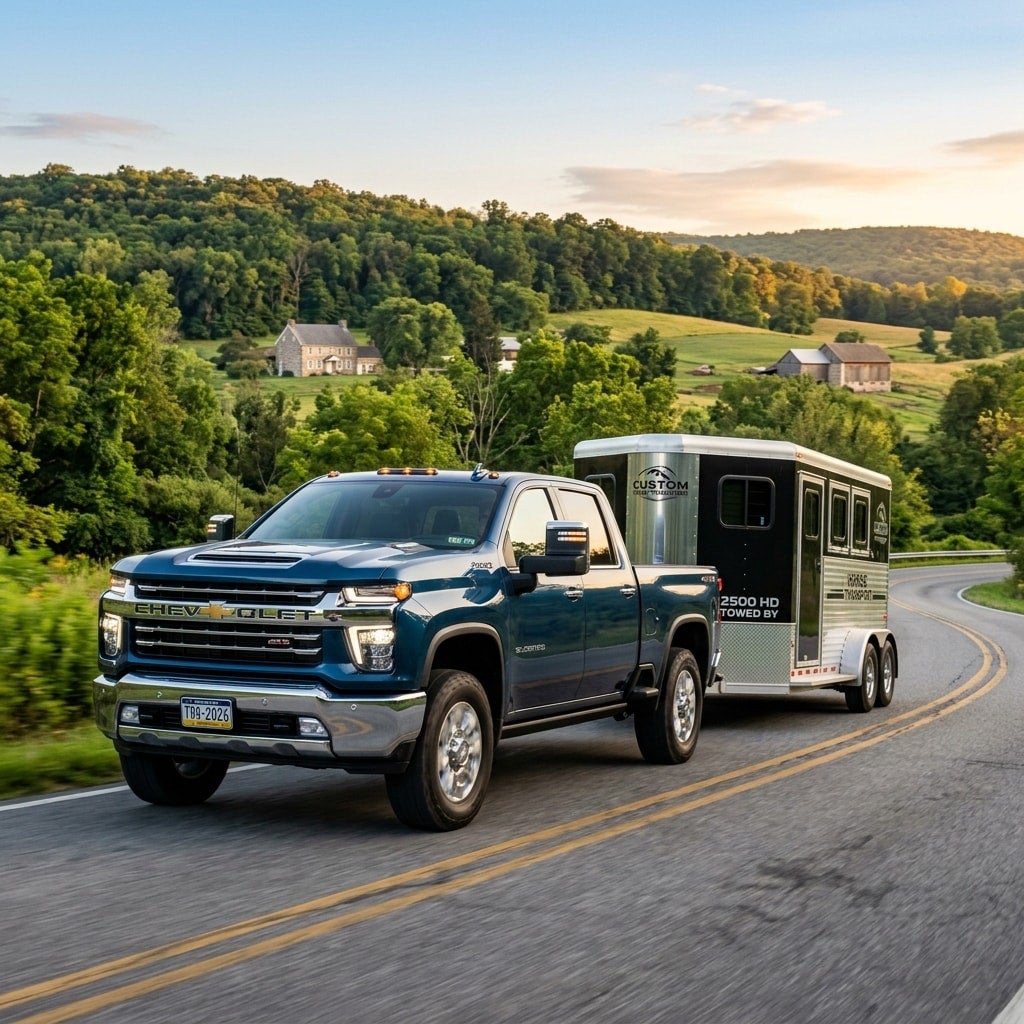 2026 Chevrolet Silverado 2500 towing trailer in reading pa