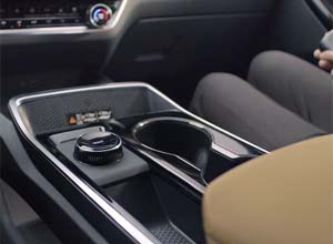Convenient center console with pass-through 