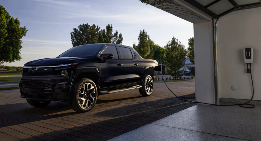 Chevy EV Truck charging