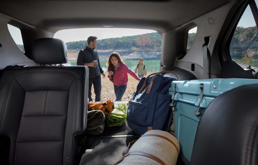 Interior View of a Chevy SUV