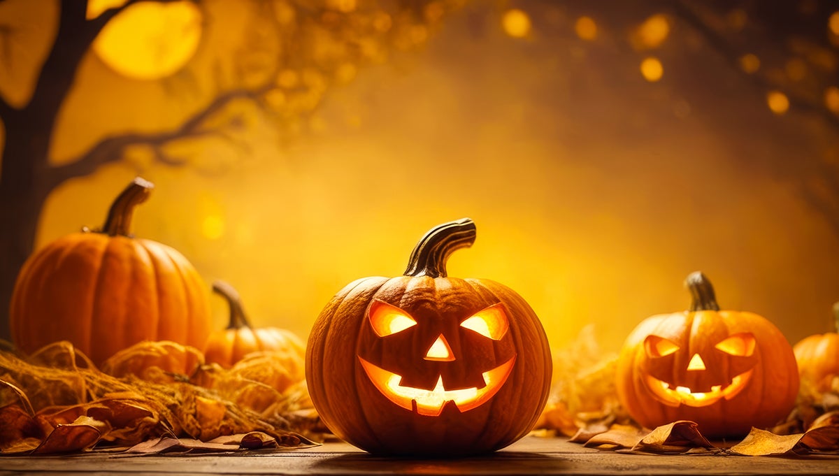 Halloween,Event,Background,With,Charming,Upscale,Pumpkins.,Premium,Illustration,For