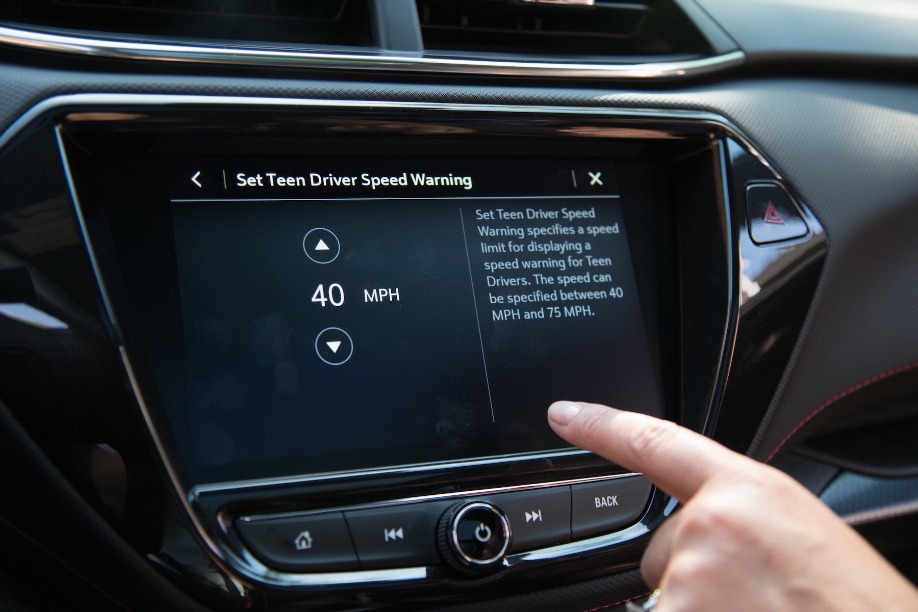 Teen Driver technology Top Speed Warning