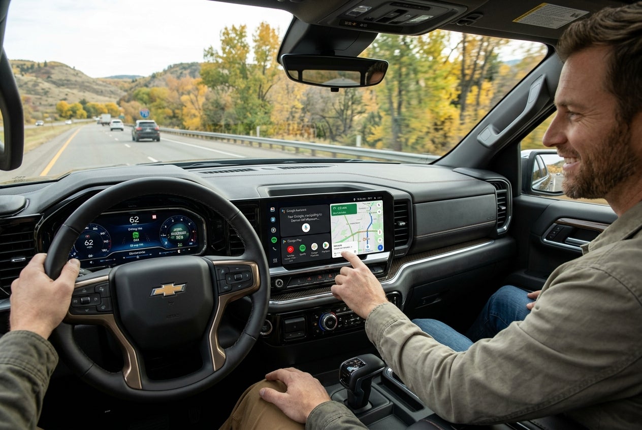 AI generated: 2026 Chevy Silverado Seamless Connectivity
With Google built-in compatibility, you can access Google Assistant, Google Maps, and Google Play directly from your truck's display. Show this