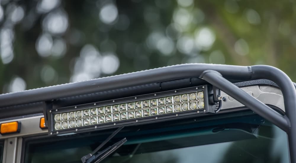 Lightbar on a vehicle.
