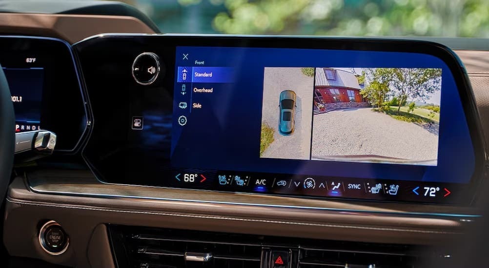 Infotainment screen in a 2026 Chevy Tahoe.