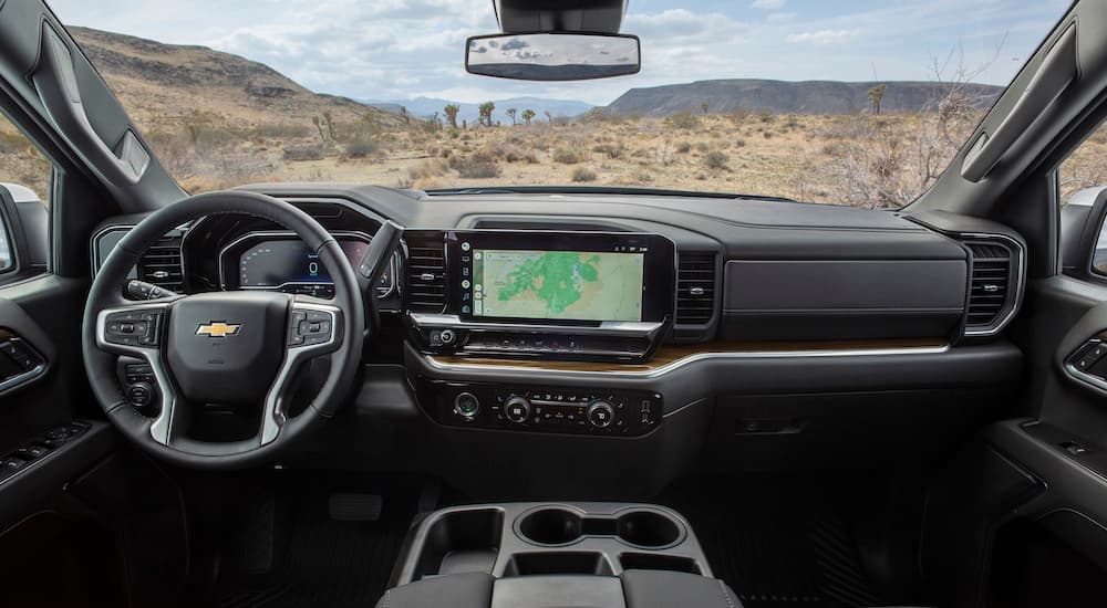 The interior of a 2025 Chevy Silverado 1500.