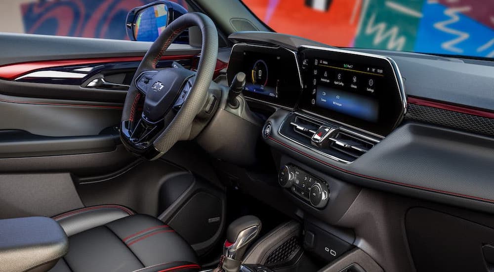 The interior of a 2024 Chevy Trailblazer.