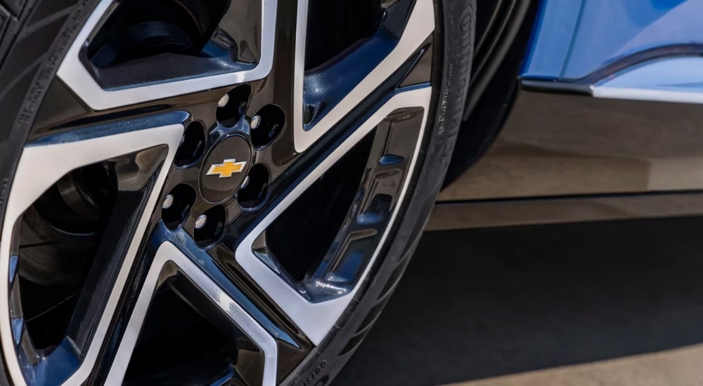 A wheel on a 2025 Chevy Equinox EV.