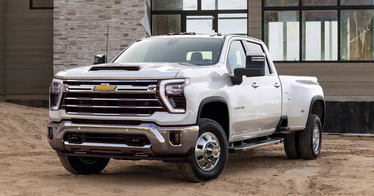 a 2026 Chevy Silverado 3500 parked at a job site
