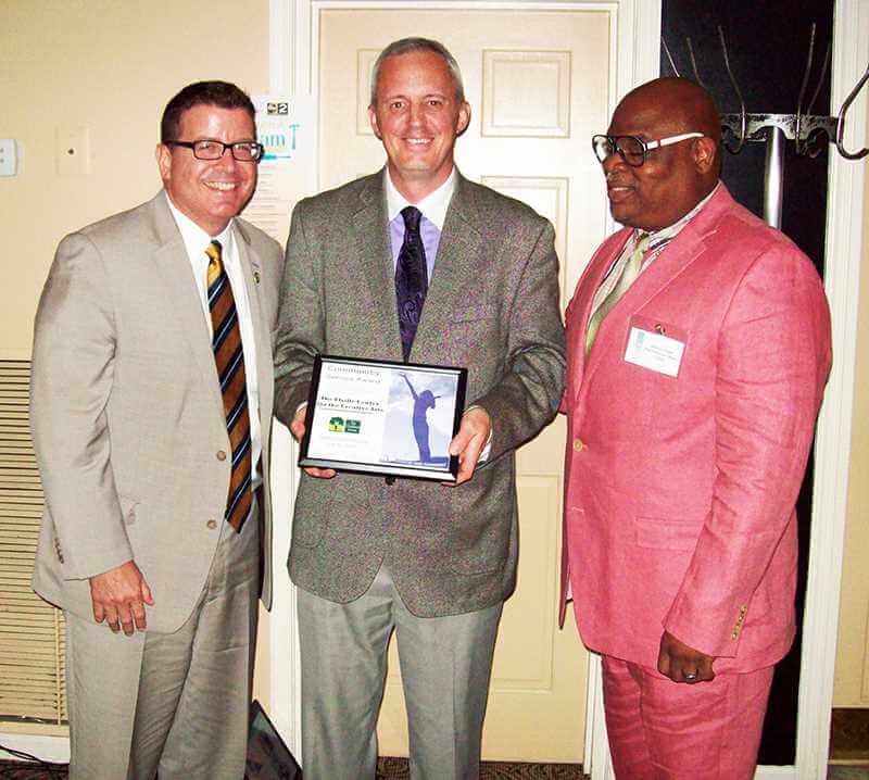 Pictured left to right (Stephen R. Elville, Founder; Jeffrey D. Stauffer, Executive Director, Andre G. Cooper, Chief Executive Officer of The Children's Home)