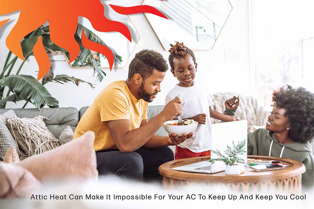 Heat will make its way into your home from your attic. Insulating your attic can help to keep your home cool for the scorching roof that radiates heat into your home. Another great way to get rid of all that heat is an attic fan that will vent all of that heat out.