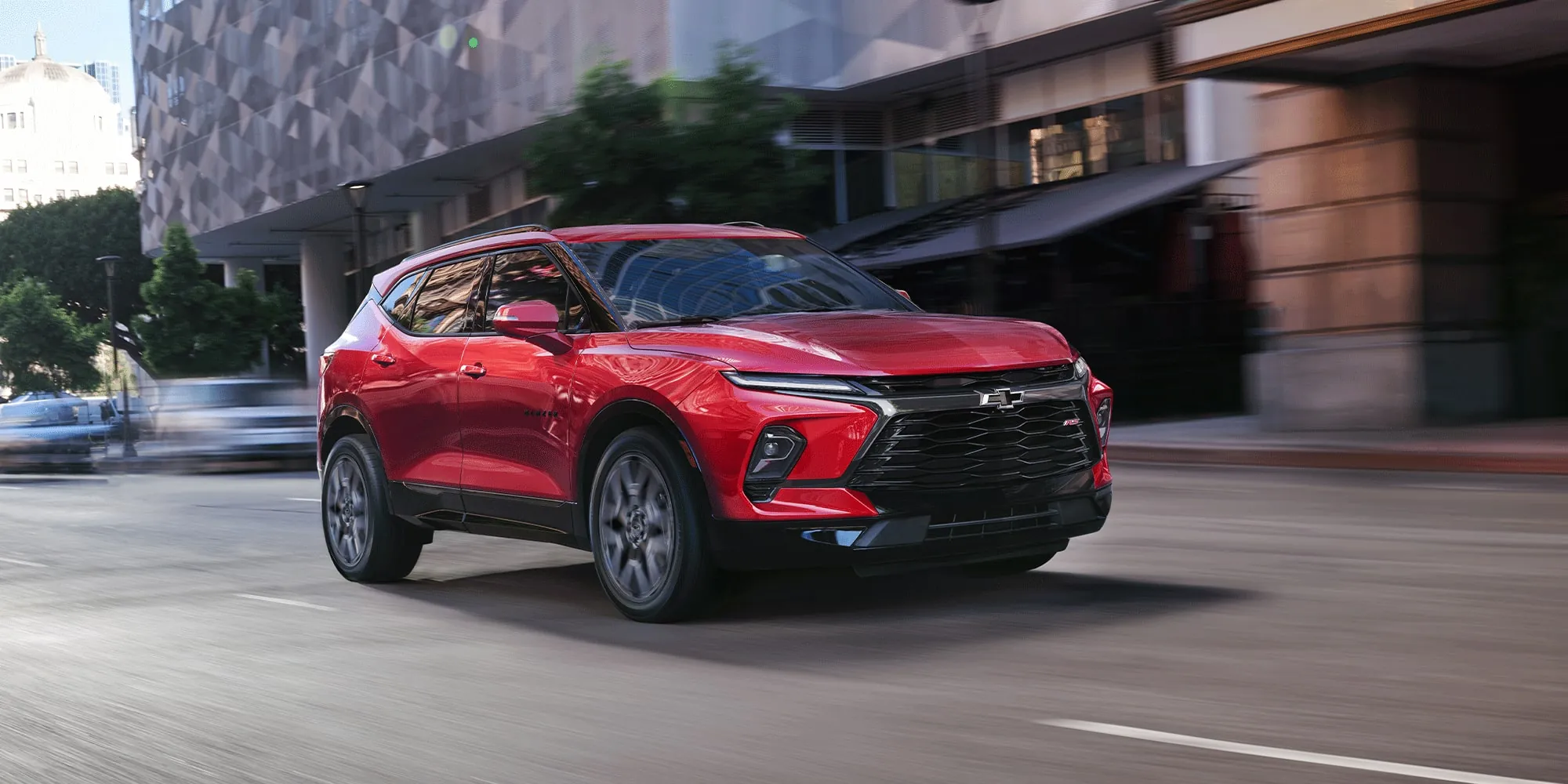Chevrolet Blazer on a rural route