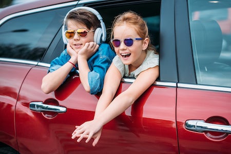 kids in a car