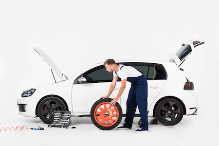 Changing a tire