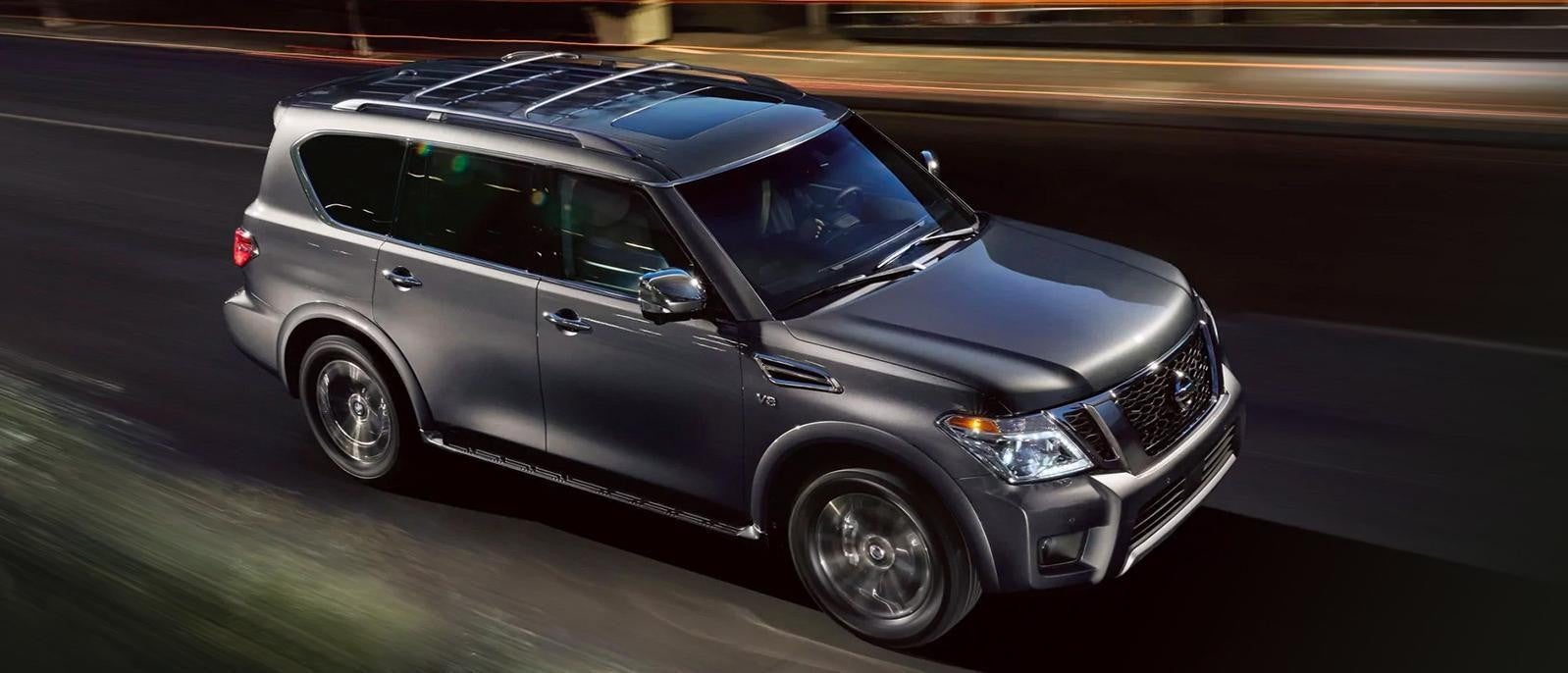 A sleek 2020 Nissan Armada on the road A sleek 2020 Nissan Armada on the road
