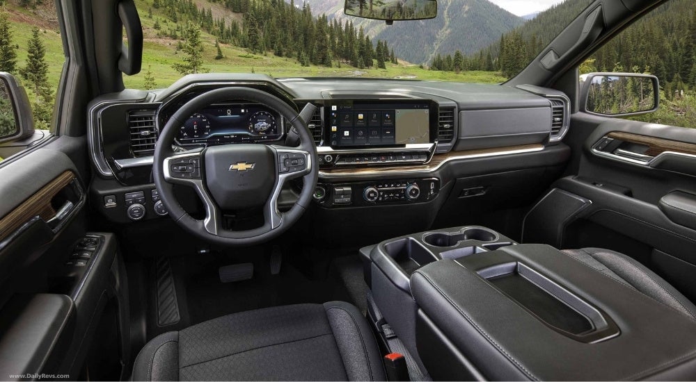 Black interior in a 2025 Chevy Silverado 1500 for Sale in Alexandria.