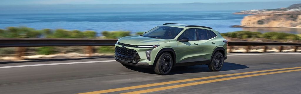 2025 Chevy Trax driving on a road
