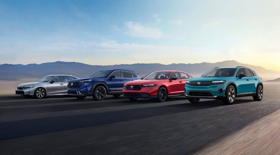 Fuel Efficient Honda vehicles include Civic/Hybrid, HRV, Accord/Hybrid, and CRV/Hybrid