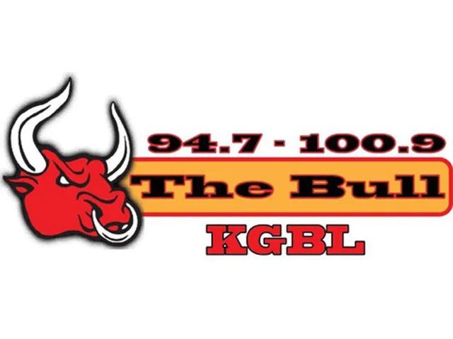 94.7-100.6 The Bull KGBL Radio Station Logo
