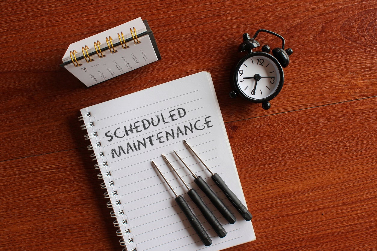 Schedule Maintenance