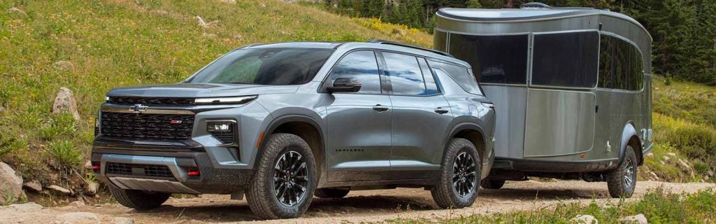 2025 Chevy Traverse towing a trailer