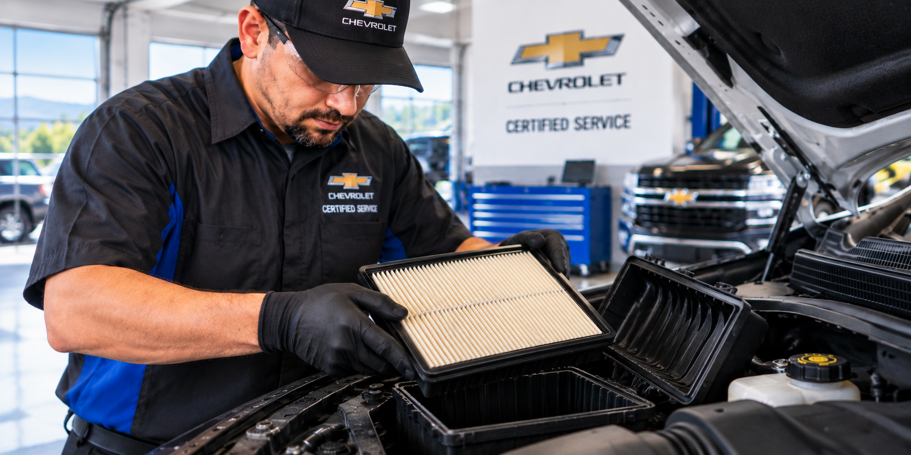 Engine and Cabin Air Filter Service at Diamond Chevrolet of San Bernardino