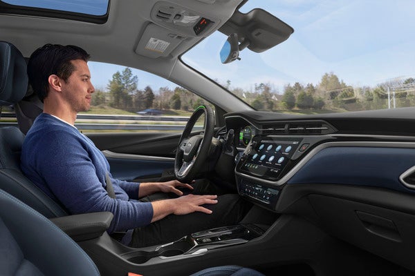 Man driving a car