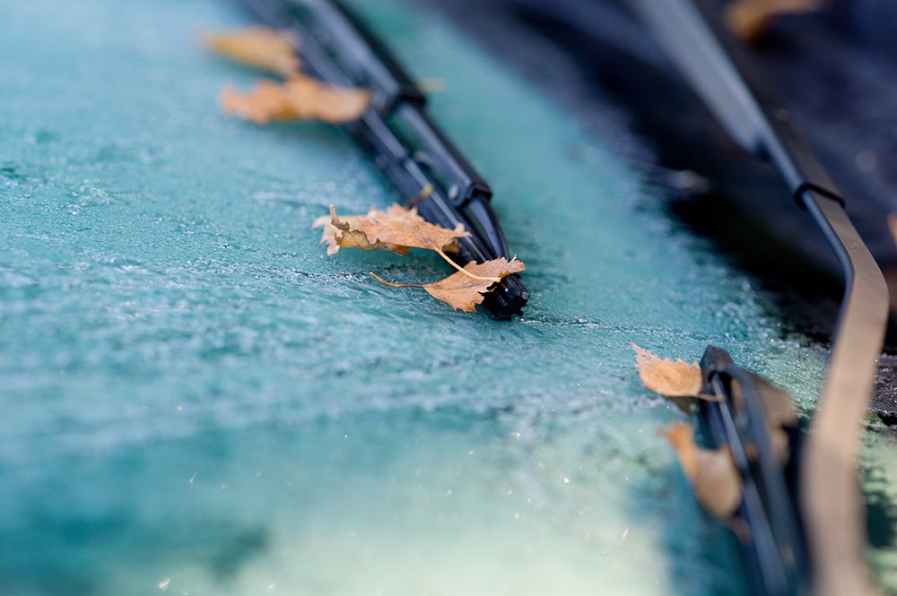 Ice on a windsheild