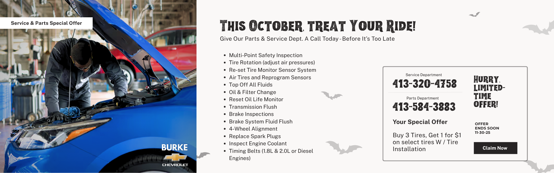 Looking for Auto Repair, Vehicle Maintenance, or New Tires in Northampton, MA?